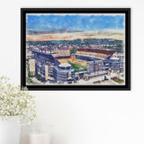 Acrisure Stadium Steelers Stadium Watercolor, Sport Art Prints Fan Gift, Framed Canvas Prints Wall Art Decor