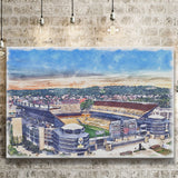 Acrisure Stadium Steelers Stadium Watercolor, Sport Art Prints Fan Gift, Canvas Prints Wall Art Decor