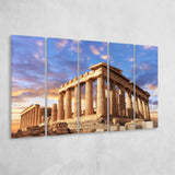 Acropolis Of Athens, Greece, Multi Panels, 5 Pieces B, Canvas Prints Wall Art Home Decor,X Large Canvas