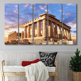 Acropolis Of Athens, Greece, Multi Panels, 5 Pieces B, Canvas Prints Wall Art Home Decor,X Large Canvas