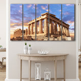 Acropolis Of Athens, Greece, Multi Panels, 5 Pieces B, Canvas Prints Wall Art Home Decor,X Large Canvas