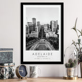 Adelaide, Australia Black And White Art Framed Art Prints Wall Art Decor, Framed Picture