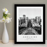 Adelaide, Australia Black And White Art Framed Art Prints Wall Art Decor, Framed Picture