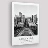 Adelaide, Australia Black And White Art Canvas Prints Wall Art Home Decor