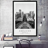 Adelaide, Australia Black And White Art Framed Art Prints Wall Art Decor, Framed Picture
