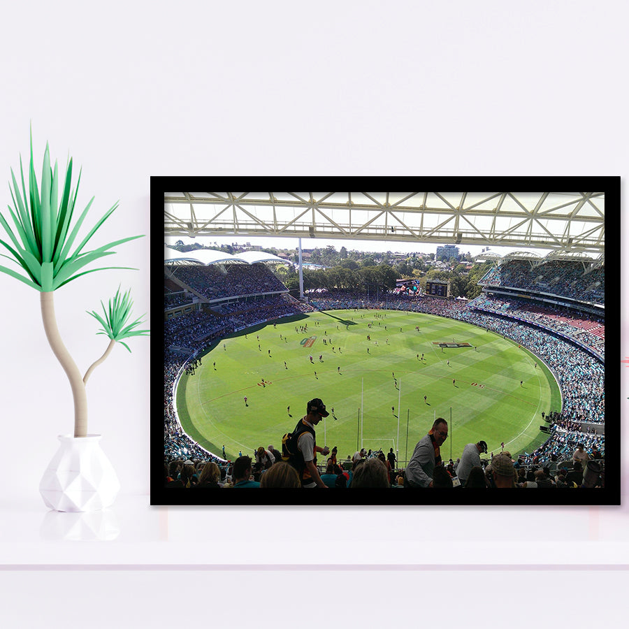 Adelaide Oval Grandstand, Stadium Canvas, Sport Art, Gift for him, Framed Art Prints Wall Art Decor, Framed Picture