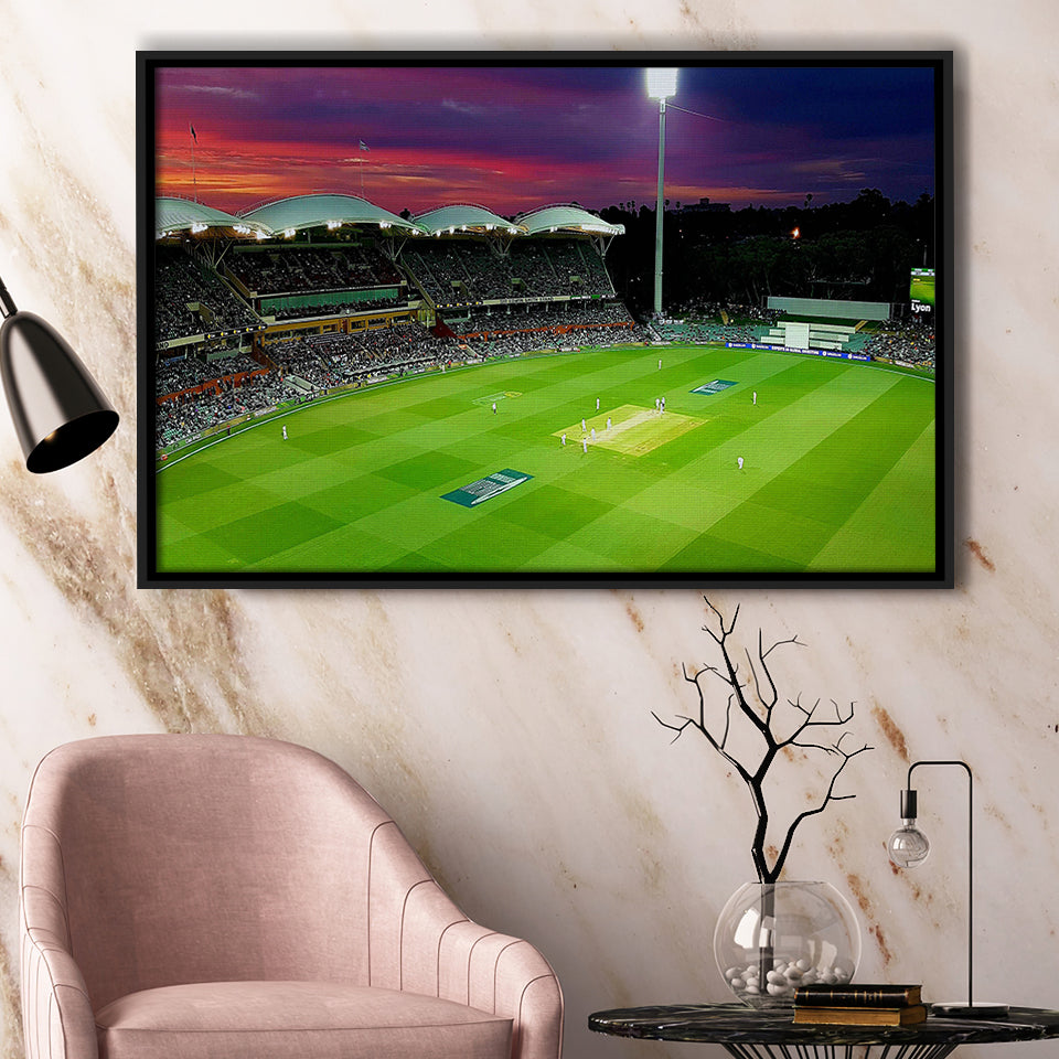 Adelaide Oval, Stadium Canvas, Sport Art, Gift for him, Framed Canvas Prints Wall Art Decor, Framed Picture