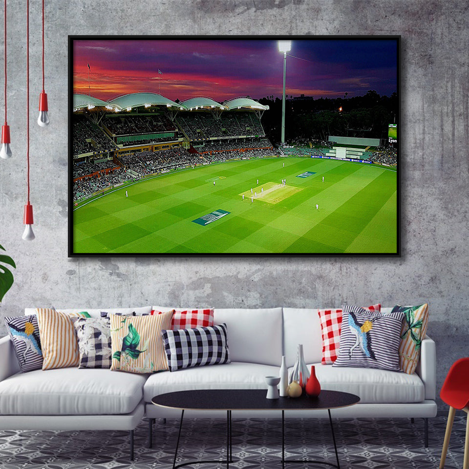 Adelaide Oval, Stadium Canvas, Sport Art, Gift for him, Framed Canvas Prints Wall Art Decor, Framed Picture