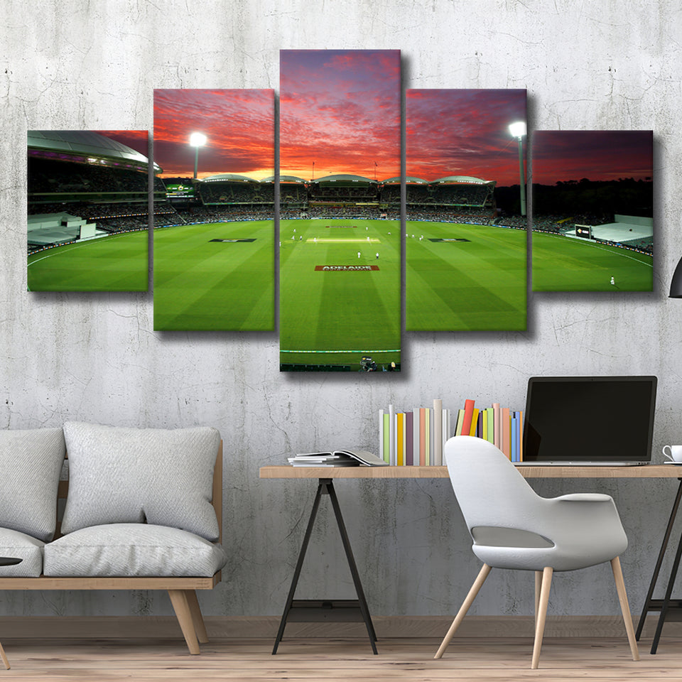 Adelaide Oval Stadium at Night, Stadium Canvas, Sport Art, Large Canvas, Multi Panels, Canvas Prints Wall Art Decor