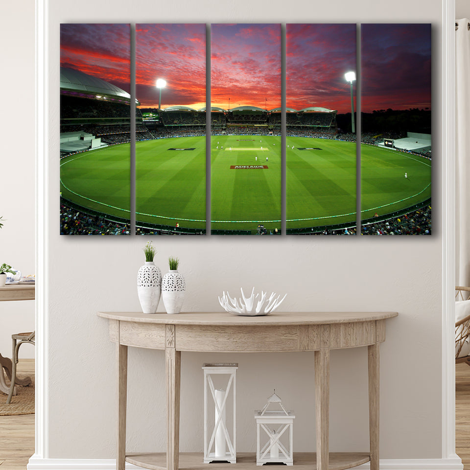 Adelaide Oval Stadium at Night, Stadium Canvas, Sport Art, Gift for him, Multi Panels B, Canvas Prints Wall Art Decor