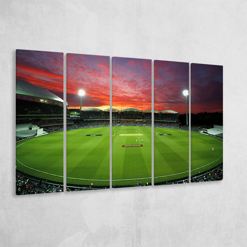 Adelaide Oval Stadium at Night, Stadium Canvas, Sport Art, Gift for him, Multi Panels B, Canvas Prints Wall Art Decor
