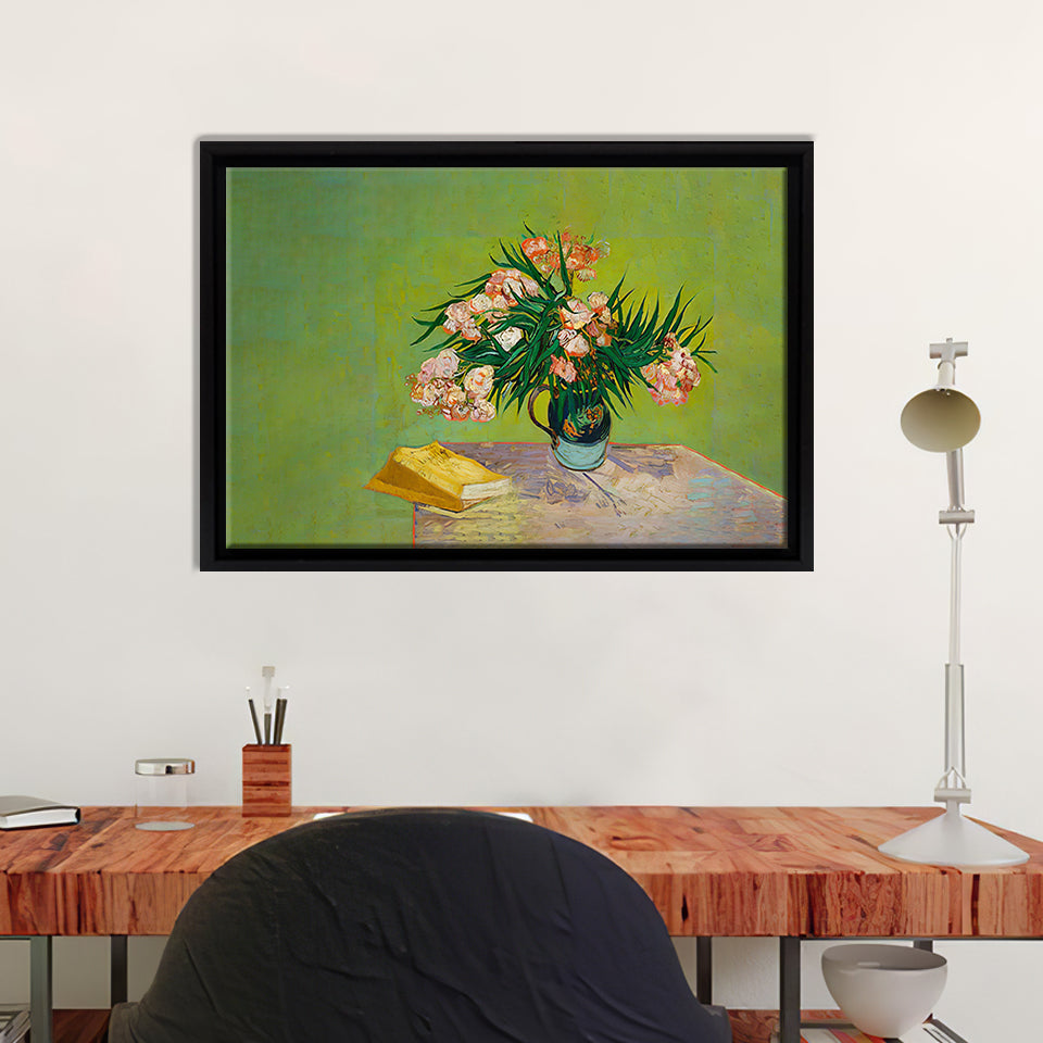 Adelfas Van Gogh Framed Canvas Wall Art - Framed Prints, Canvas Prints, Prints for Sale, Canvas Painting
