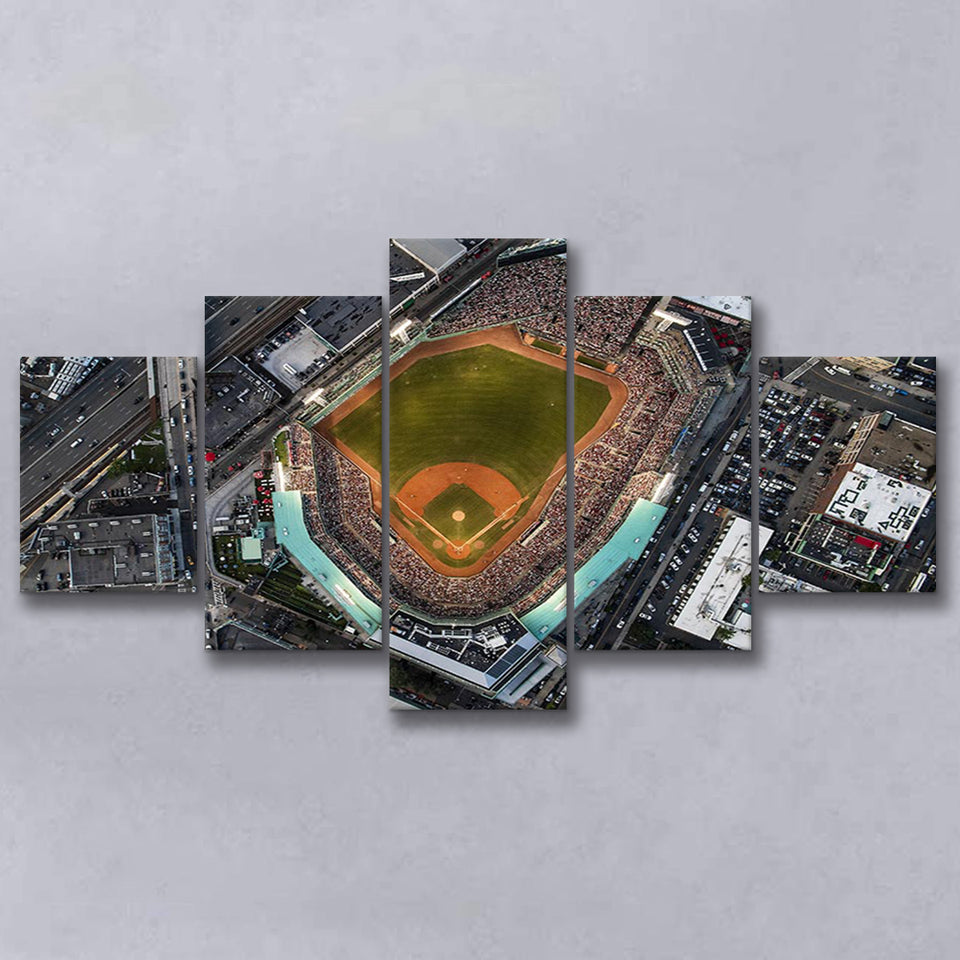 Aerial Photo of Fenway Park, Stadium Canvas, Sport Art, Large Canvas, Multi Panels, Canvas Prints Wall Art Decor