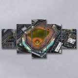 Aerial Photo of Fenway Park, Stadium Canvas, Sport Art, Large Canvas, Multi Panels, Canvas Prints Wall Art Decor