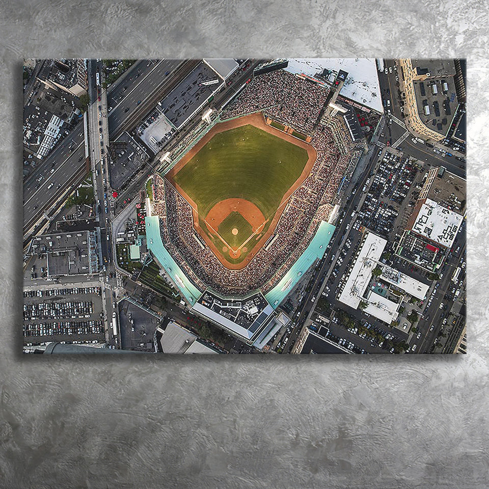 Aerial Photo of Fenway Park, Stadium Canvas, Sport Art, Gift for him, Fan Gift, Canvas Prints Wall Art Decor