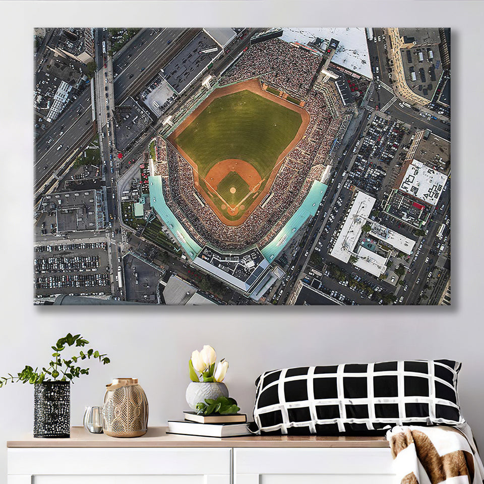 Aerial Photo of Fenway Park, Stadium Canvas, Sport Art, Gift for him, Fan Gift, Canvas Prints Wall Art Decor
