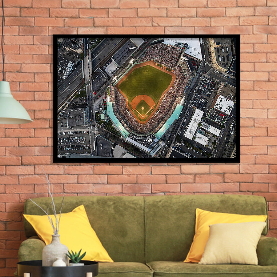 Aerial Photo of Fenway Park, Stadium Canvas, Sport Art, Gift for him, Framed Art Prints Wall Art Decor, Framed Picture