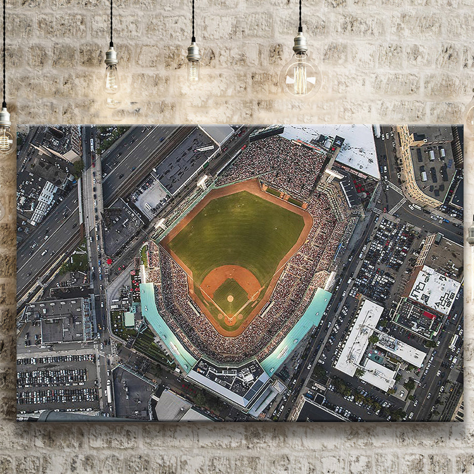 Aerial Photo of Fenway Park, Stadium Canvas, Sport Art, Gift for him, Fan Gift, Canvas Prints Wall Art Decor