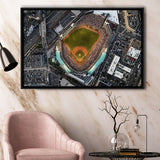 Aerial Photo of Fenway Park, Stadium Canvas, Sport Art, Gift for him, Framed Canvas Prints Wall Art Decor, Framed Picture