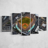 Aerial Photo of Fenway Park, Stadium Canvas, Sport Art, Large Canvas, Multi Panels, Canvas Prints Wall Art Decor