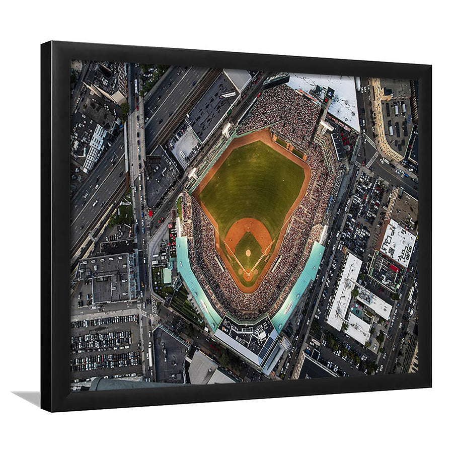 Aerial Photo of Fenway Park, Stadium Canvas, Sport Art, Gift for him, Framed Art Prints Wall Art Decor, Framed Picture