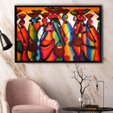African Abstract African Art Framed Canvas Prints Wall Art - Painting Canvas,Framed Picture,Home Art Wall Decor