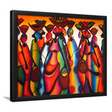 African Abstract African Art Framed Art Print Wall Decor - Painting Art, Framed Picture, Home Decor