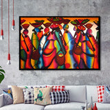 African Abstract African Art Framed Art Print Wall Decor - Painting Art, Framed Picture, Home Decor