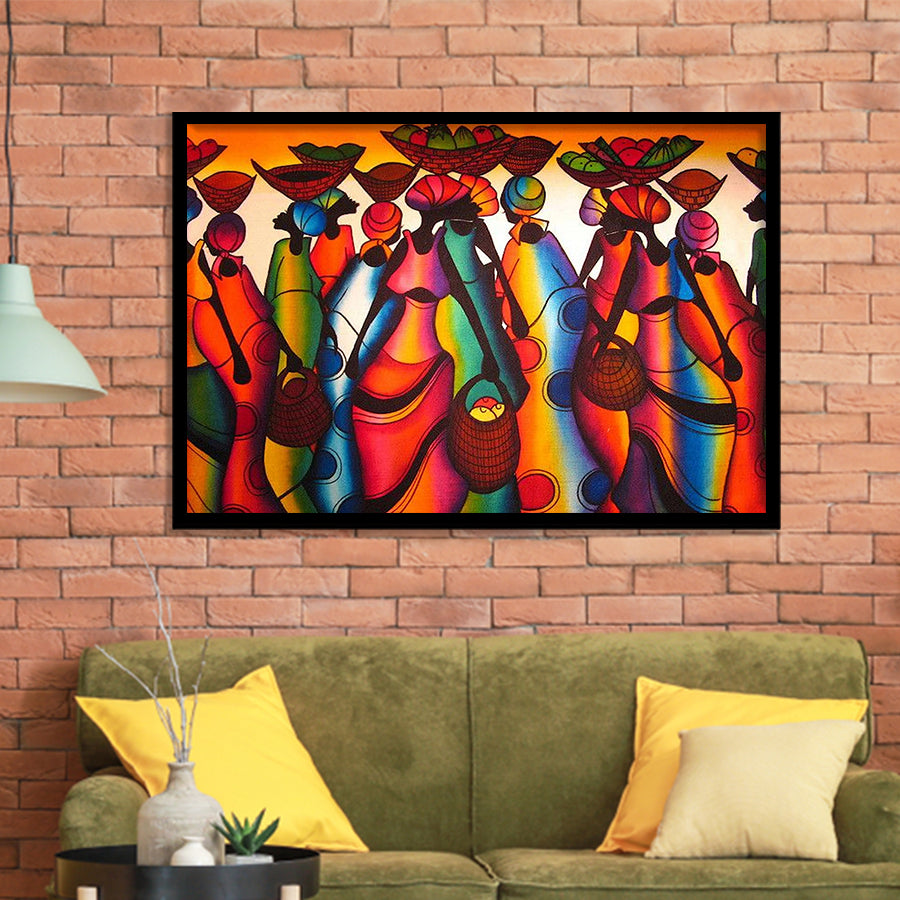 African Abstract African Art Framed Art Print Wall Decor Painting Ar