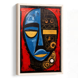 African American Culture Mixed Symbol Acrylic Painting,Framed Canvas Prints,Floating Frame, Wall Art Home Decor