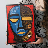 African American Culture Mixed Symbol Acrylic Painting, Painting Art, Canvas Prints Wall Art Home Decor