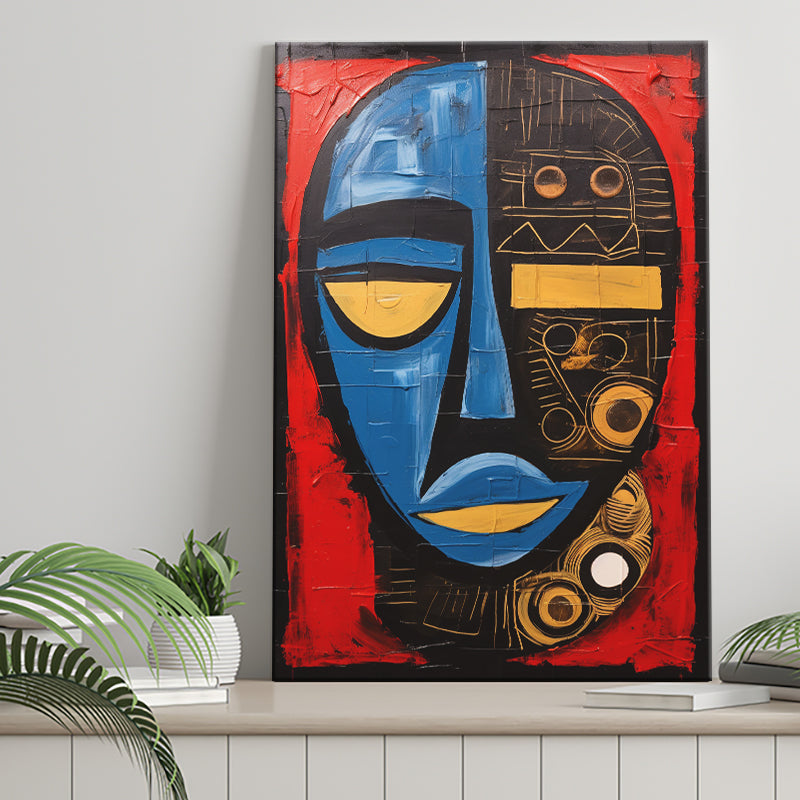 African American Culture Mixed Symbol Acrylic Painting, Painting Art, Canvas Prints Wall Art Home Decor