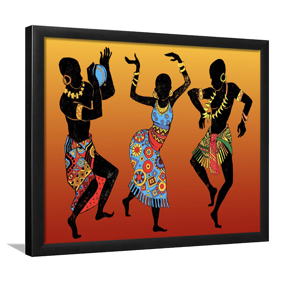African Art Dance Framed Art Prints Wall Decor - Painting Art, Wall Decor, Framed Picture,Painting Prints, For Sale