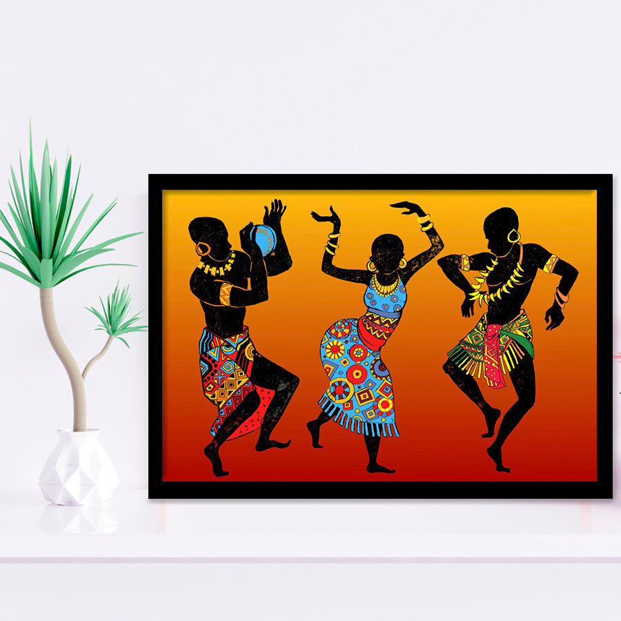 African Art Dance Framed Art Prints Wall Decor - Painting Art, Wall Decor, Framed Picture,Painting Prints, For Sale