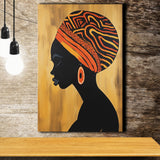 African Black Woman Wall Art, Painting Art, Canvas Prints Wall Art Home Decor