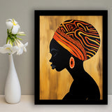 African Black Woman Wall Art, Painting Art, Framed Art Prints Wall Decor