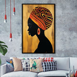 African Black Woman Wall Art, Painting Art, Framed Art Prints Wall Decor
