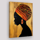 African Black Woman Wall Art, Painting Art, Canvas Prints Wall Art Home Decor
