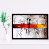 African Couple Framed Art Prints Wall Decor - Painting Prints, Framed Picture