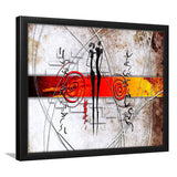 African Couple Framed Art Prints Wall Decor - Painting Prints, Framed Picture