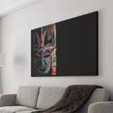 African Ethnic Tribe Mask Canvas Prints Wall Art - Painting Canvas, African Art, Home Wall Decor, Painting Prints, For Sale