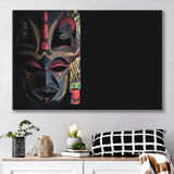 African Ethnic Tribe Mask Canvas Prints Wall Art - Painting Canvas, African Art, Home Wall Decor, Painting Prints, For Sale