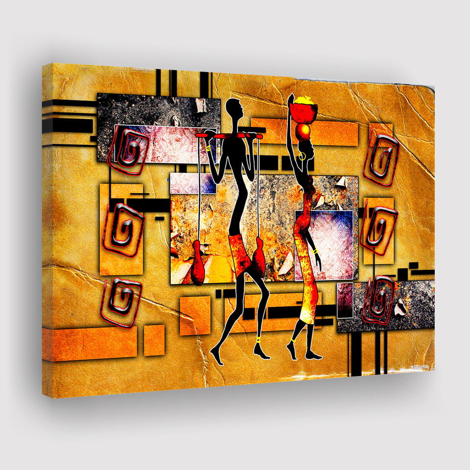 African Ethnic Canvas African Landscape Canvas Prints Wall Art Home Decor - Painting Canvas, Ready to hang