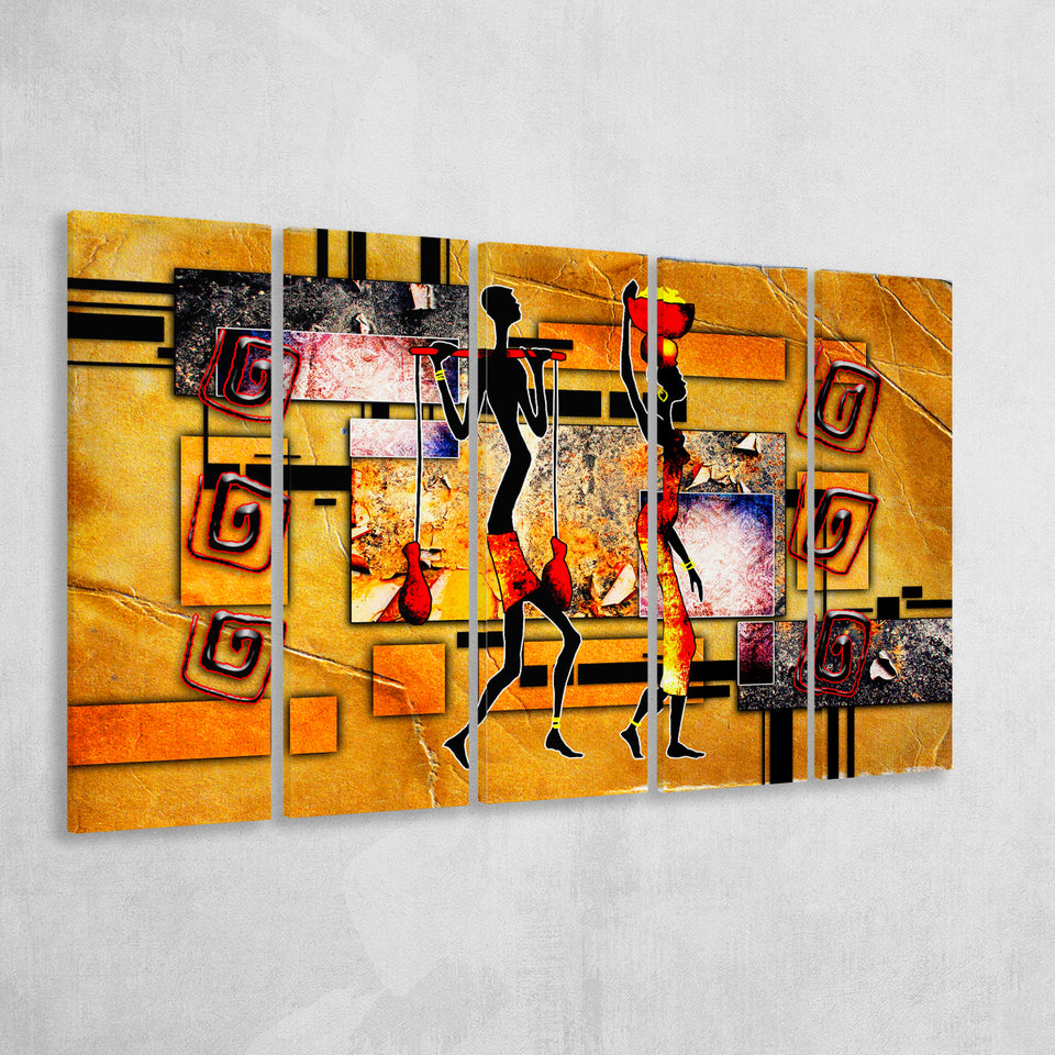 African Ethnic Canvas African Extra Large Canvas Prints Multi Panels B Wall Art Prints Home Decor