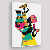 African Expression of Culture Cuisine Canvas Prints Wall Art - Painting Canvas, African Art, Home Wall Decor, Painting Prints, For Sale