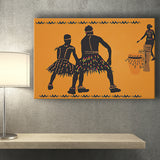 African Folk Dance Ethnic Tribe Canvas Prints Wall Art - Painting Canvas, African Art, Home Wall Decor, Painting Prints, For Sale
