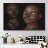 African Girl Beauty in Digital Style Canvas Prints Wall Art - Painting Canvas, African Art, Home Wall Decor, Painting Prints, For Sale