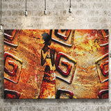 African Lady Abstract Modern Canvas Prints Wall Art - Painting Canvas, African Art, Home Wall Decor, Painting Prints, For Sale