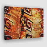 African Lady Abstract Modern Canvas Prints Wall Art - Painting Canvas, African Art, Home Wall Decor, Painting Prints, For Sale