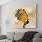 African Lady Wear Traditional Turban Canvas Prints Wall Art - Painting Canvas, African Art, Home Wall Decor, Painting Prints, For Sale